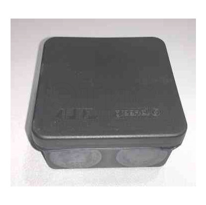 Коробка распределительная 80х80х40 двухкомпонентная безгалогенная атмосферостойкая (HF) черная IP67 (60шт)